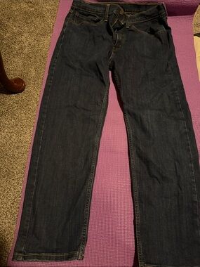 Levi's 505  Men's Dark Blue Straight Jeans
